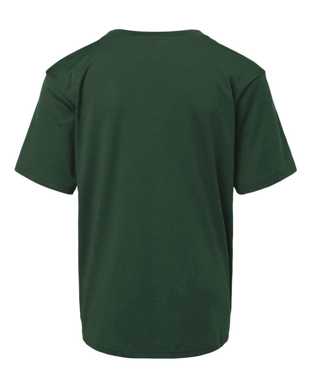 AllPro 48000Y Youth Pro-Lock Performance T-Shirt in Forest Green, back