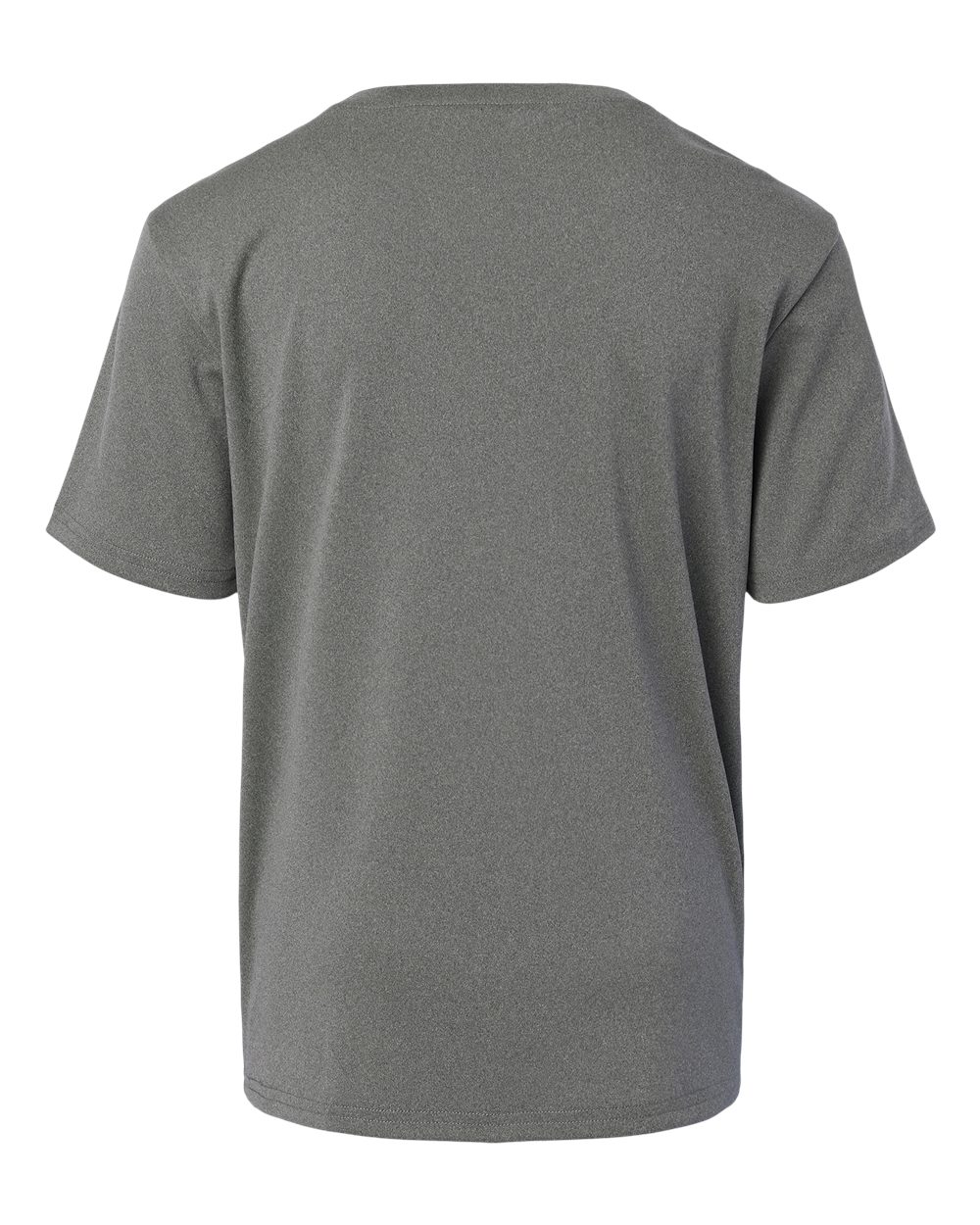 AllPro 48000Y Youth Pro-Lock Performance T-Shirt in Heather Granite, back