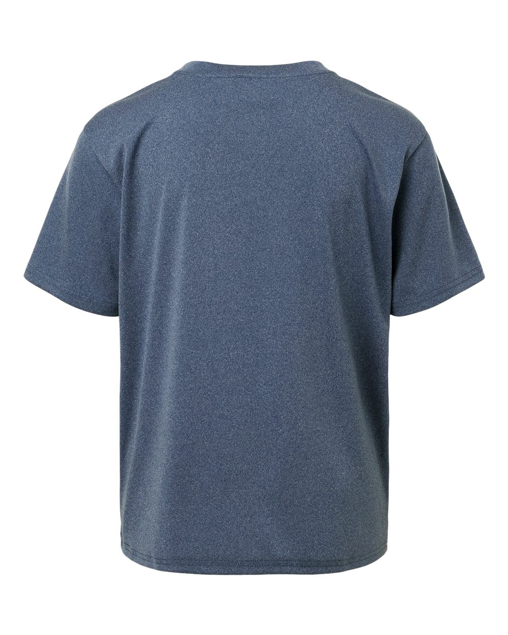 AllPro 48000Y Youth Pro-Lock Performance T-Shirt in Heather Navy, back