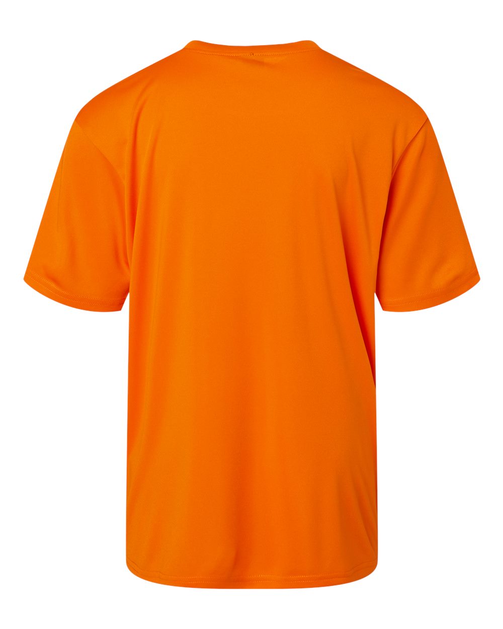 AllPro 48000Y Youth Pro-Lock Performance T-Shirt in Neon Orange, back