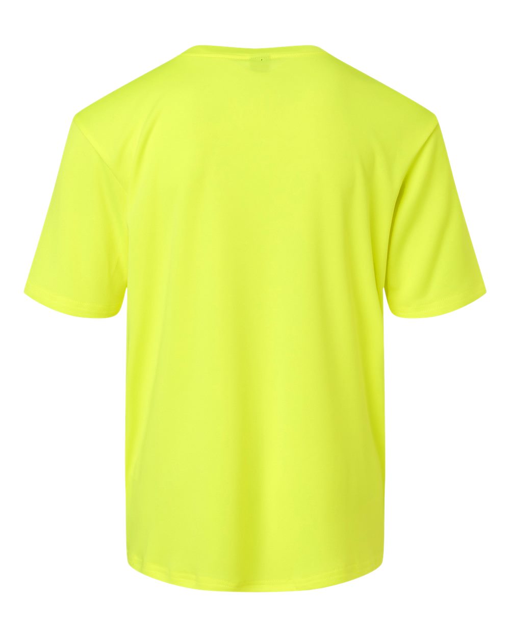 AllPro 48000Y Youth Pro-Lock Performance T-Shirt in Neon Yellow, back