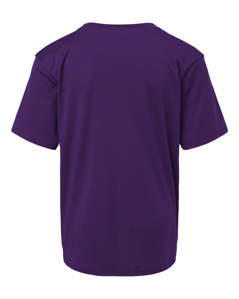 AllPro 48000Y Youth Pro-Lock Performance T-Shirt in Purple, back