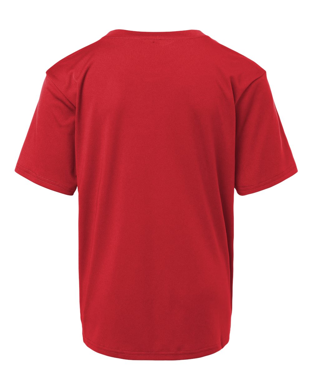 AllPro 48000Y Youth Pro-Lock Performance T-Shirt in Red, back
