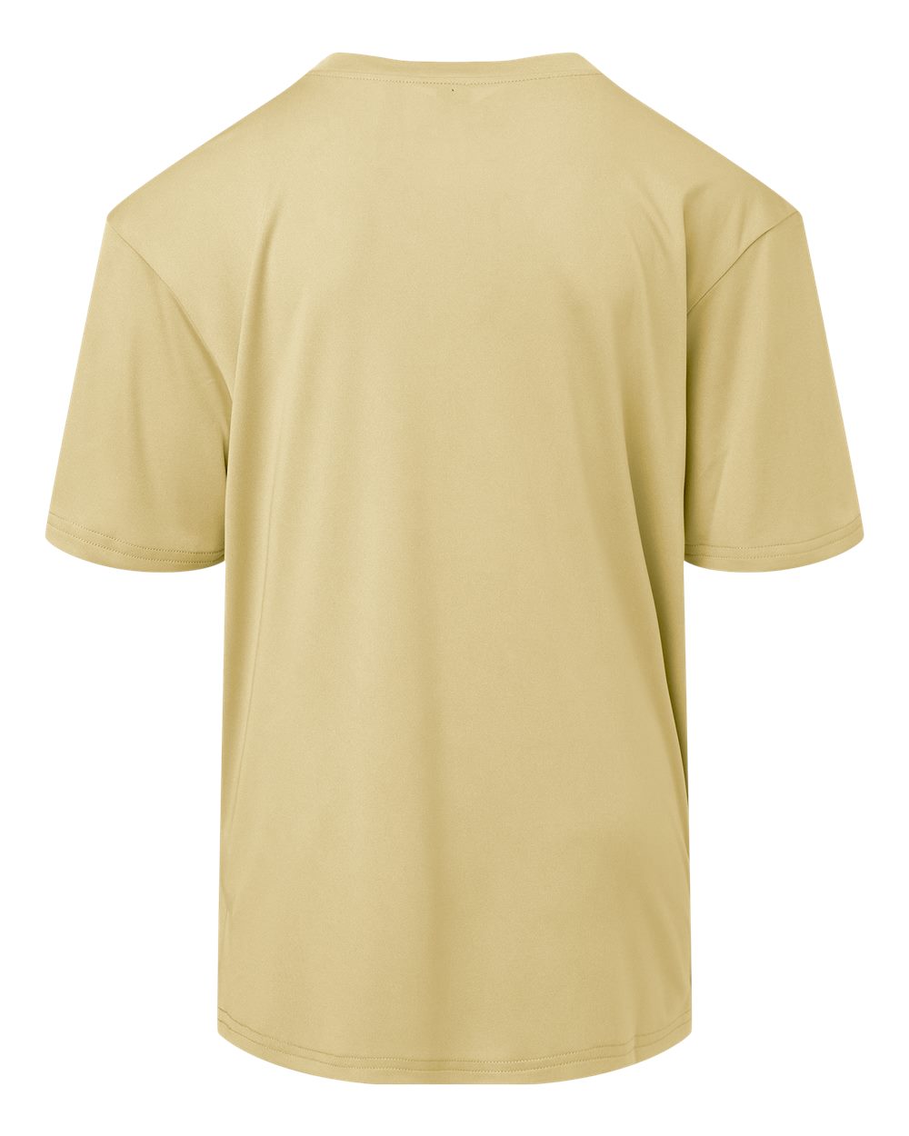 AllPro 48000Y Youth Pro-Lock Performance T-Shirt in Vegas Gold, back
