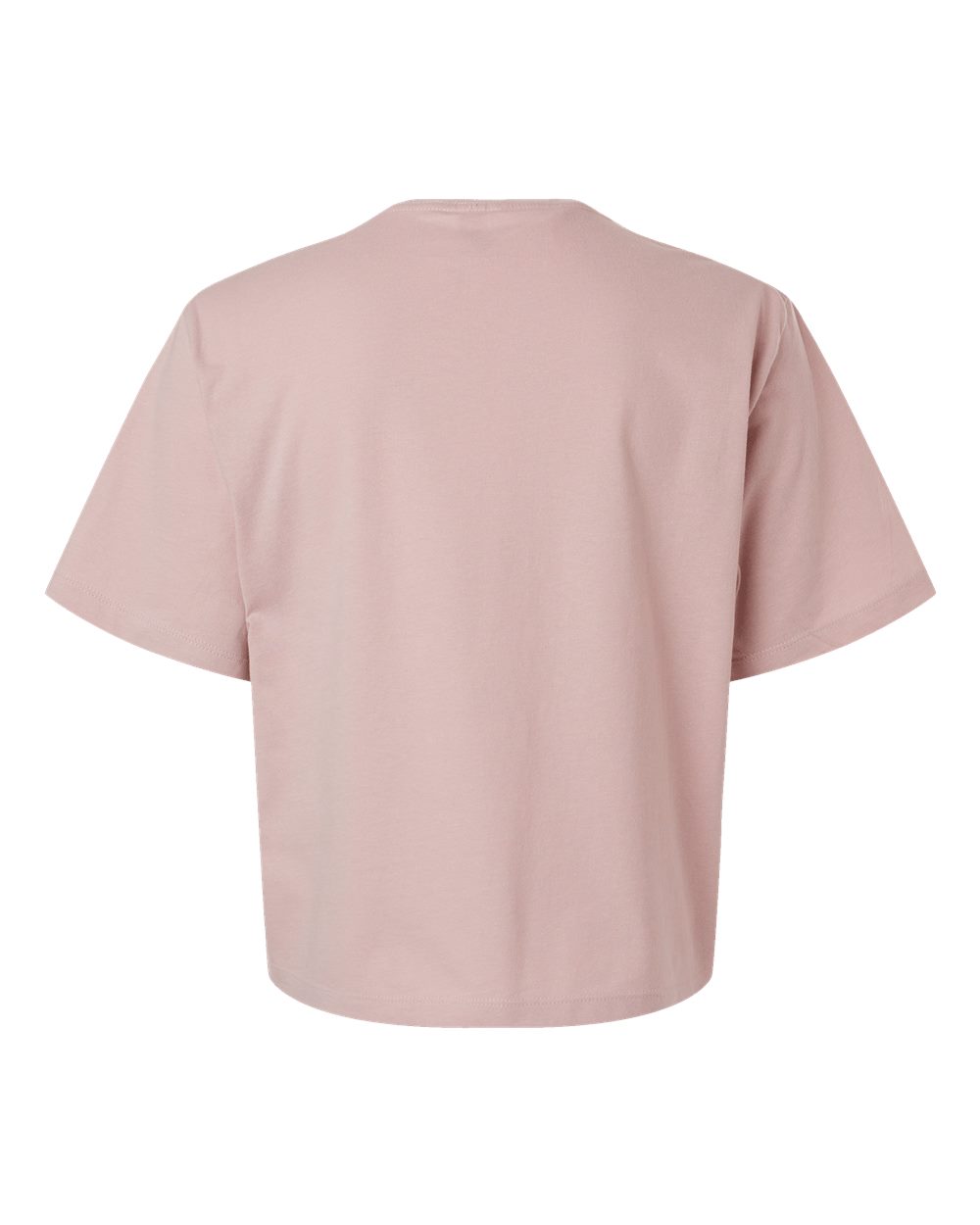 American Apparel 102 Women's Fine Jersey Mid-Length Boxy Tee in Blush, back