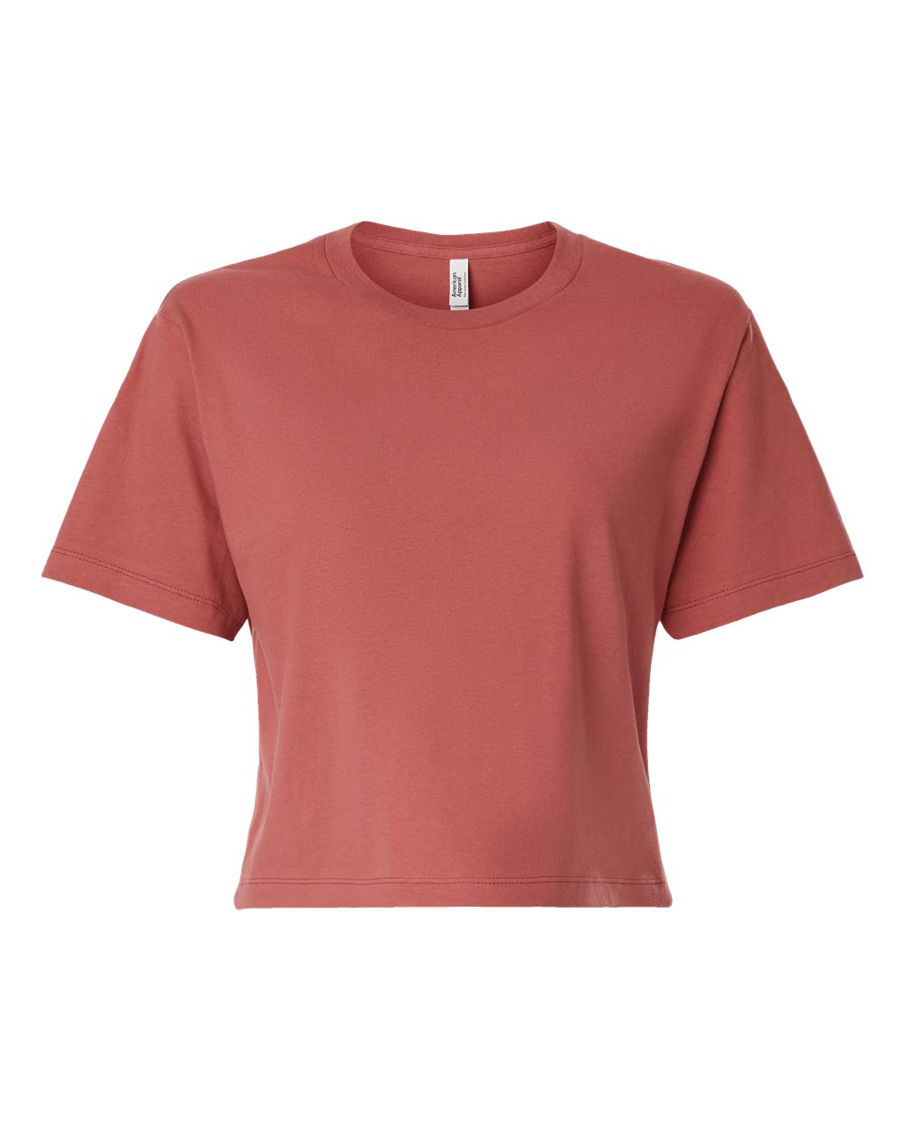 American Apparel 102 Women's Fine Jersey Mid-Length Boxy Tee in Canyon