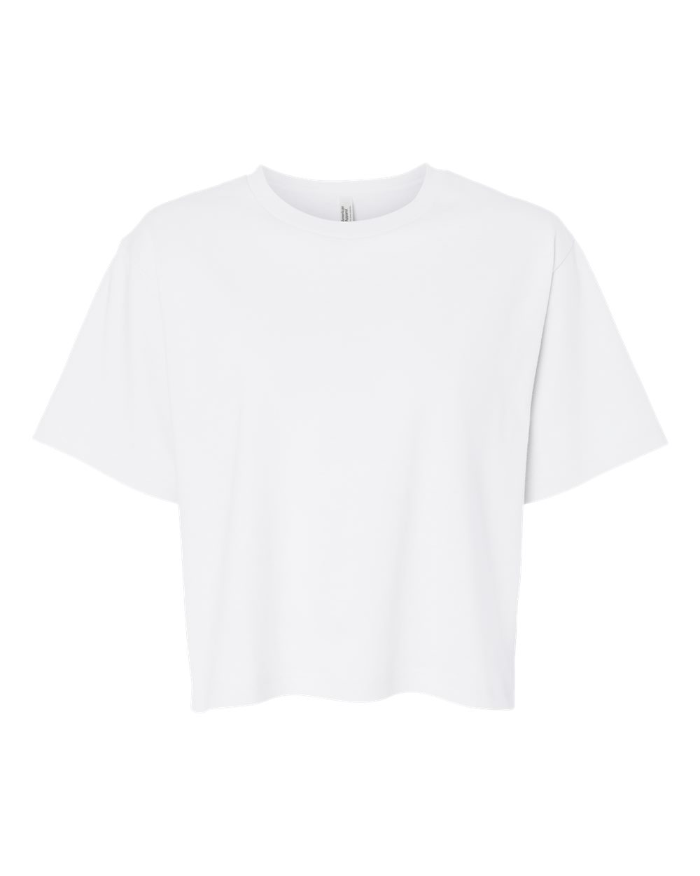 American Apparel 102 Women's Fine Jersey Mid-Length Boxy Tee in White