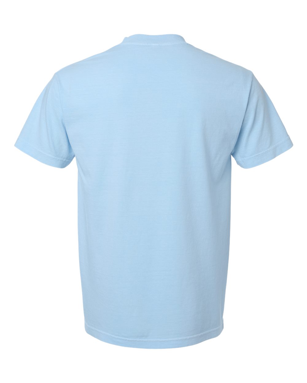 American Apparel 1301GD Unisex Heavyweight Cotton Garment-Dyed Tee in Faded Powder Blue, back