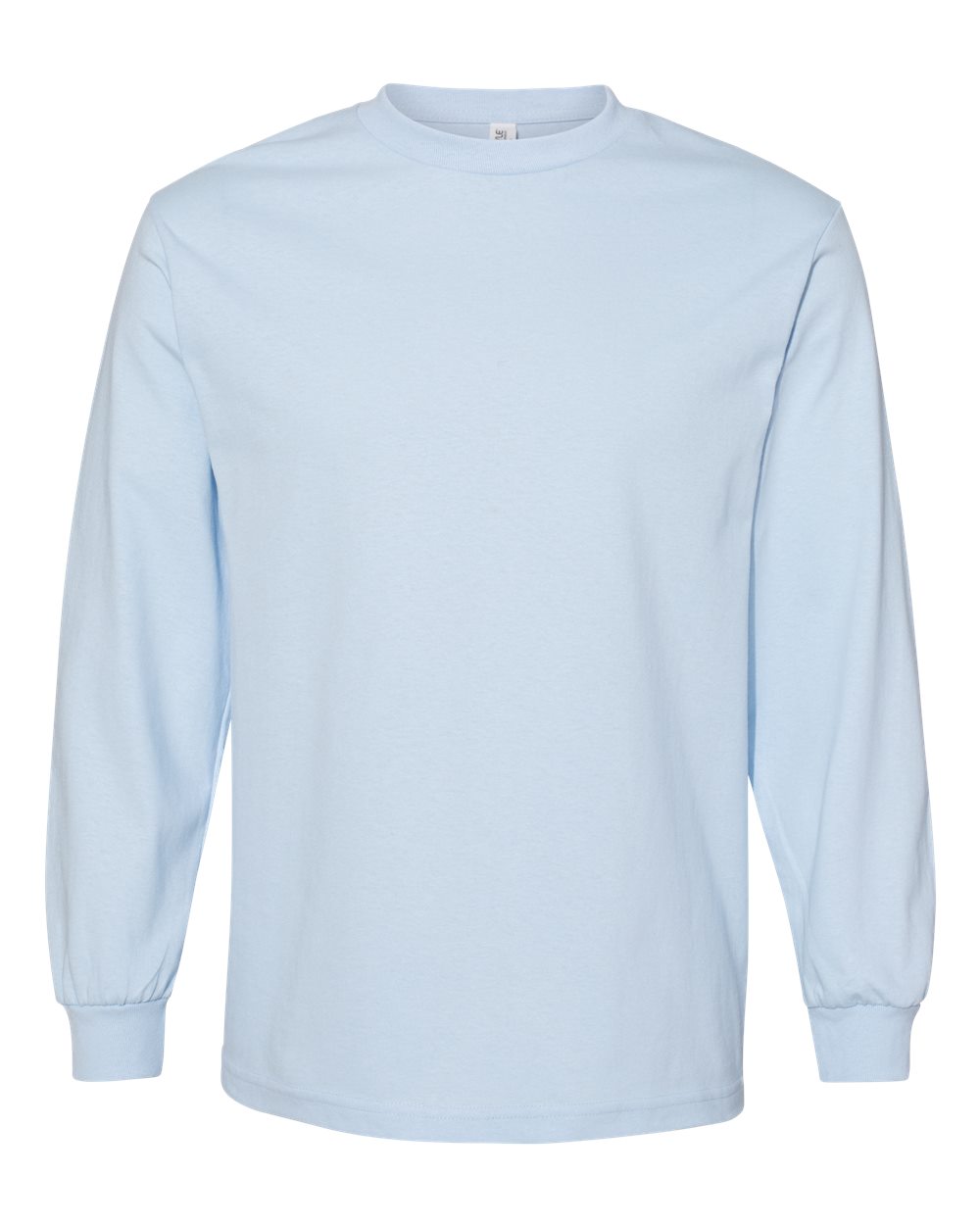 American Apparel 1304 Unisex Heavyweight Cotton Long Sleeve Tee in Powder Blue