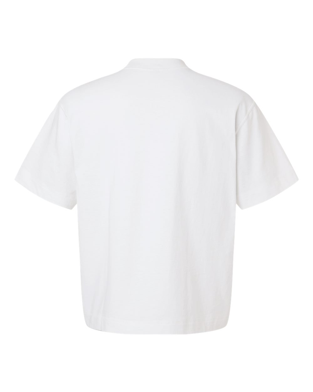 American Apparel 13ML0 Unisex Heavyweight Cotton Boxy Tee in White, back