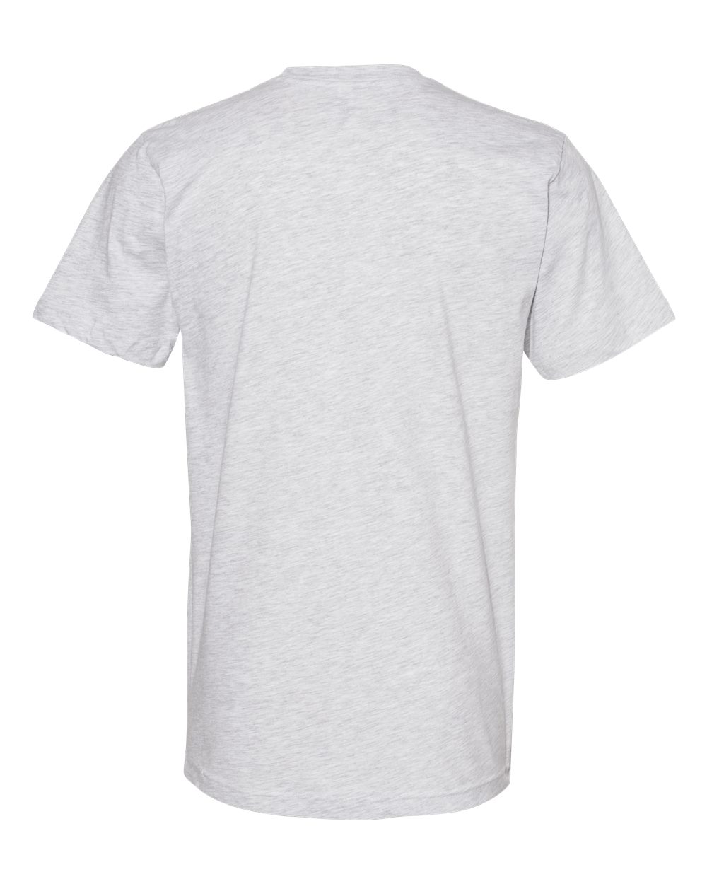 American Apparel 2001 Unisex Fine Jersey Tee in Ash Grey, back