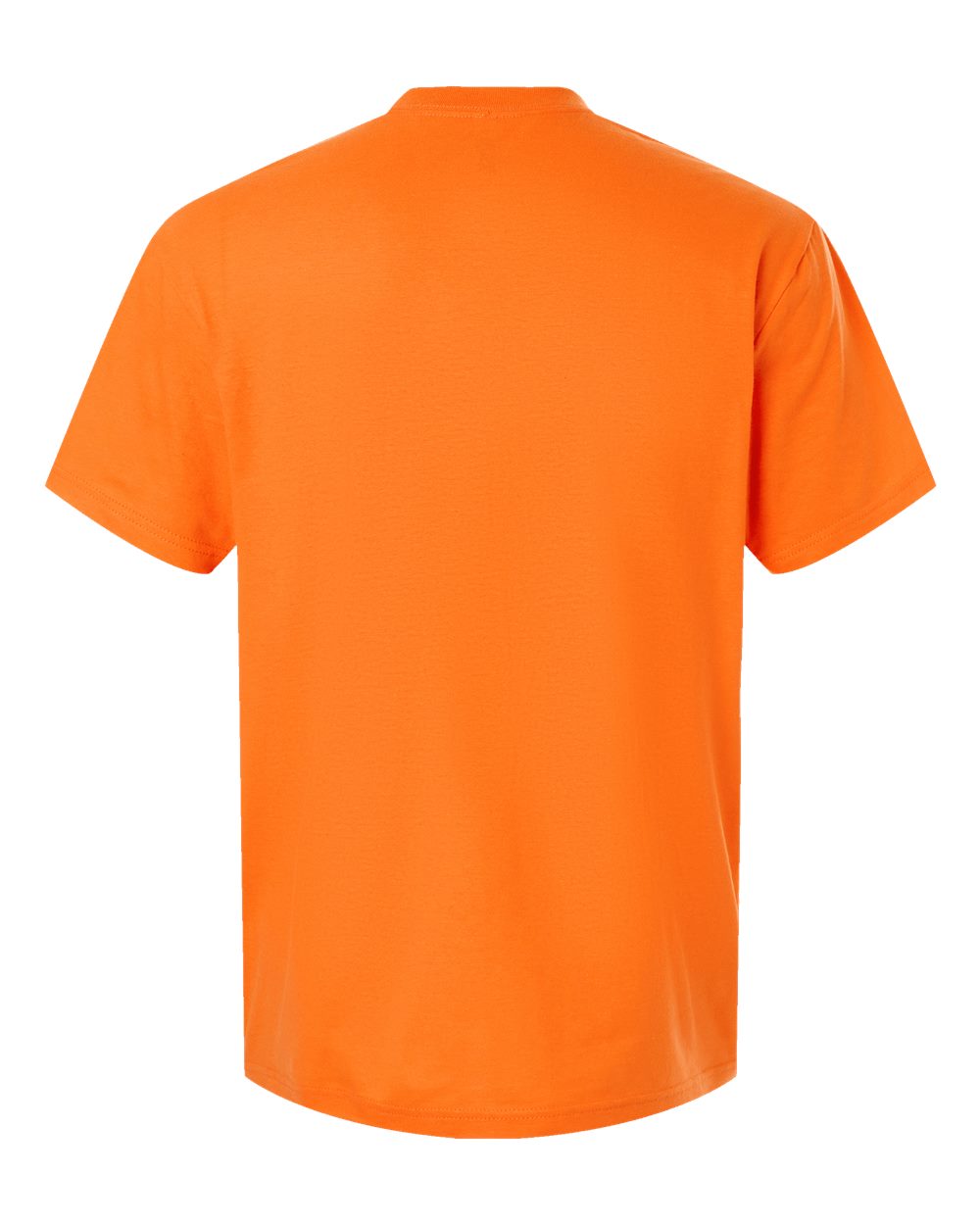 American Apparel 2001 Unisex Fine Jersey Tee in Orange, back