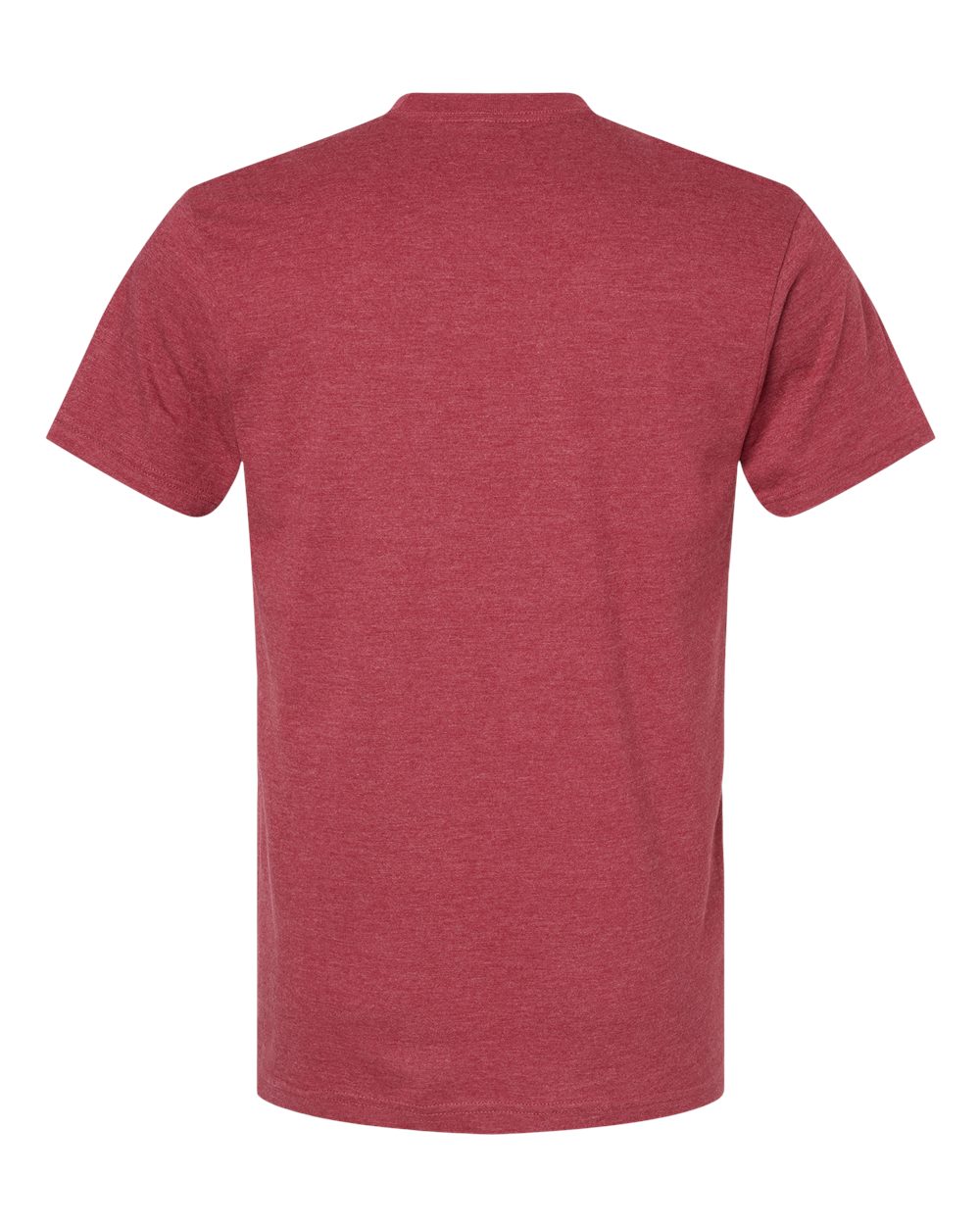 American Apparel 2001CVC Unisex CVC Tee in Heather Cardinal, back