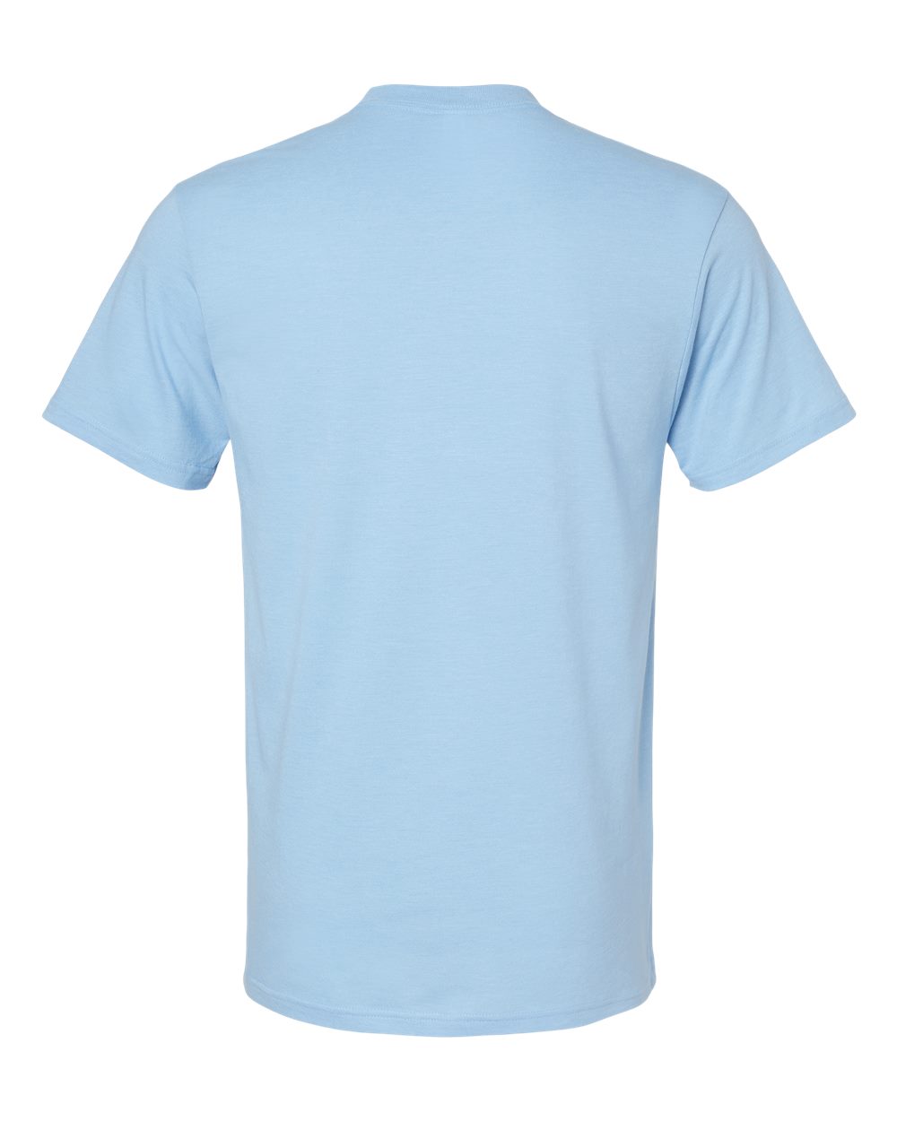 American Apparel 2001CVC Unisex CVC Tee in Heather Light Blue, back