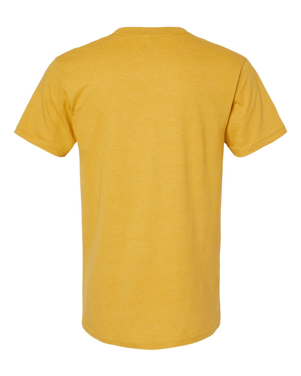 American Apparel 2001CVC Unisex CVC Tee in Heather Mustard, back