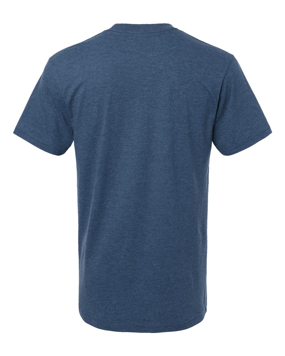 American Apparel 2001CVC Unisex CVC Tee in Heather Sea Blue, back
