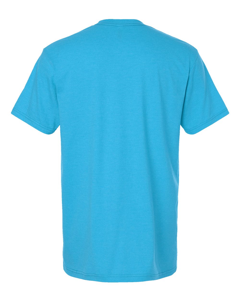 American Apparel 2001CVC Unisex CVC Tee in Heather Teal, back