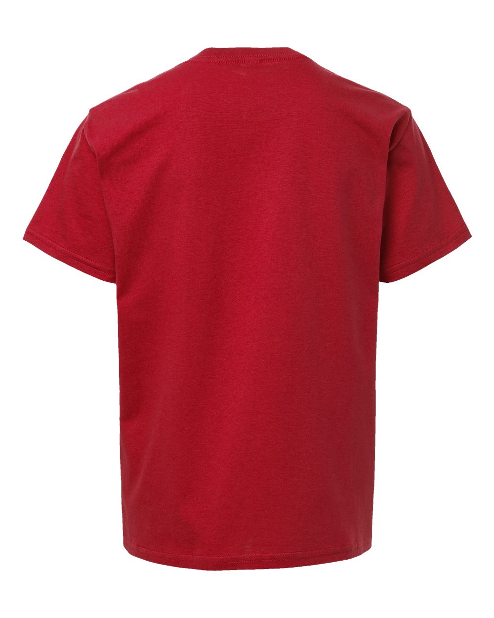 American Apparel 2001Y Youth Fine Jersey Tee in Red, back