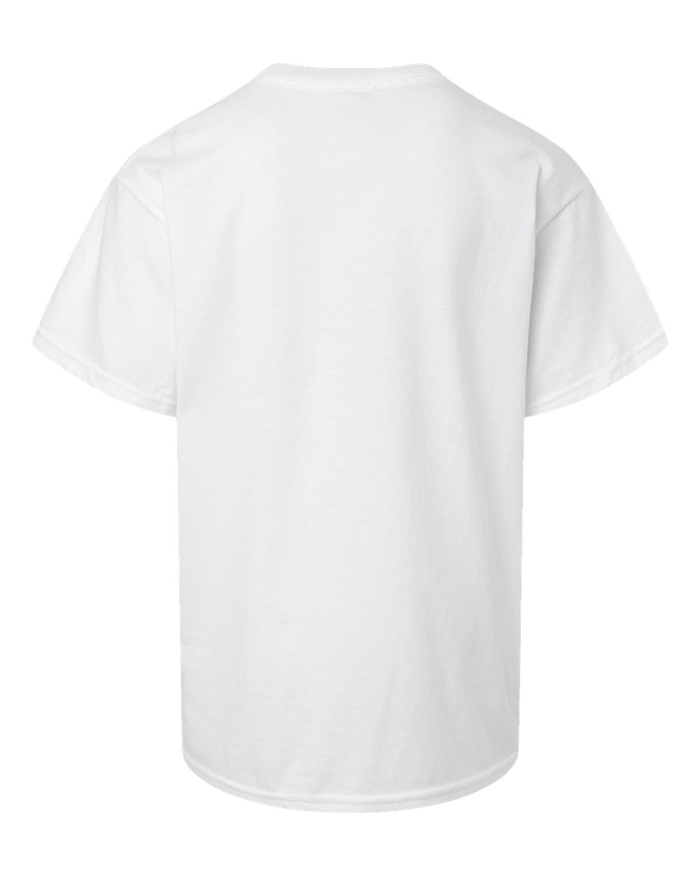 American Apparel 2001Y Youth Fine Jersey Tee in White, back