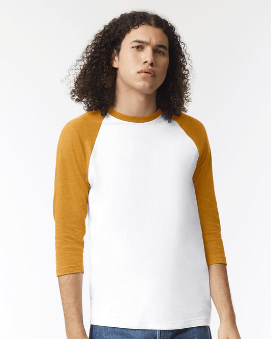 American Apparel 2003CVC Unisex CVC Raglan Tee