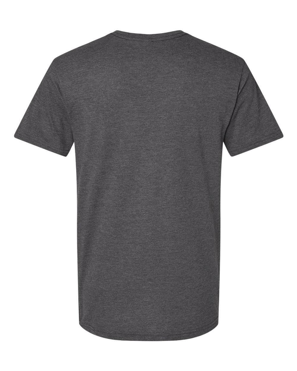 American Apparel 2006CVC Unisex CVC V-Neck Tee in Heather Charcoal, back