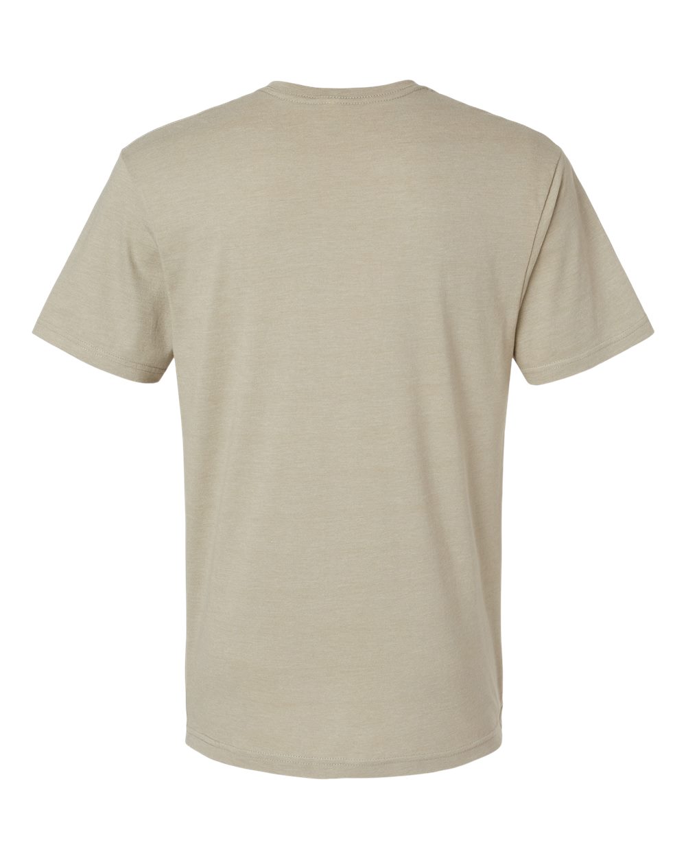 American Apparel 2006CVC Unisex CVC V-Neck Tee in Heather Khaki, back