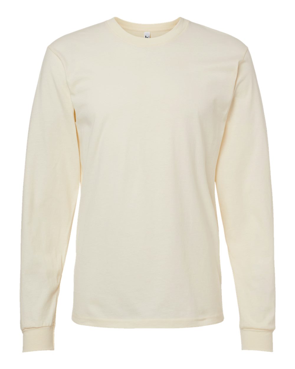 American Apparel 2007 Unisex Fine Jersey Long Sleeve Tee in Cream