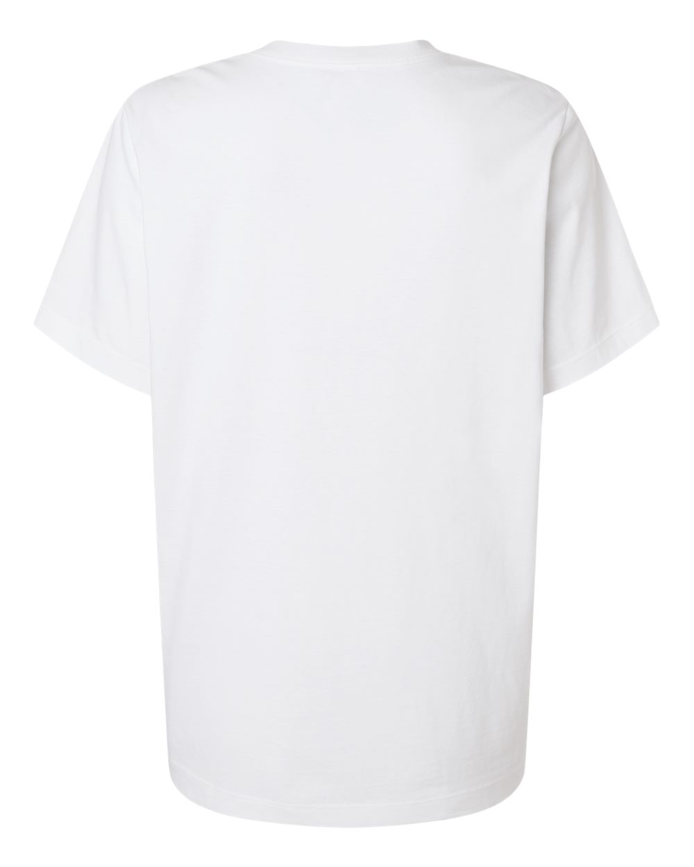 American Apparel 58V2 Women's Midweight V-Neck Tee in White, back
