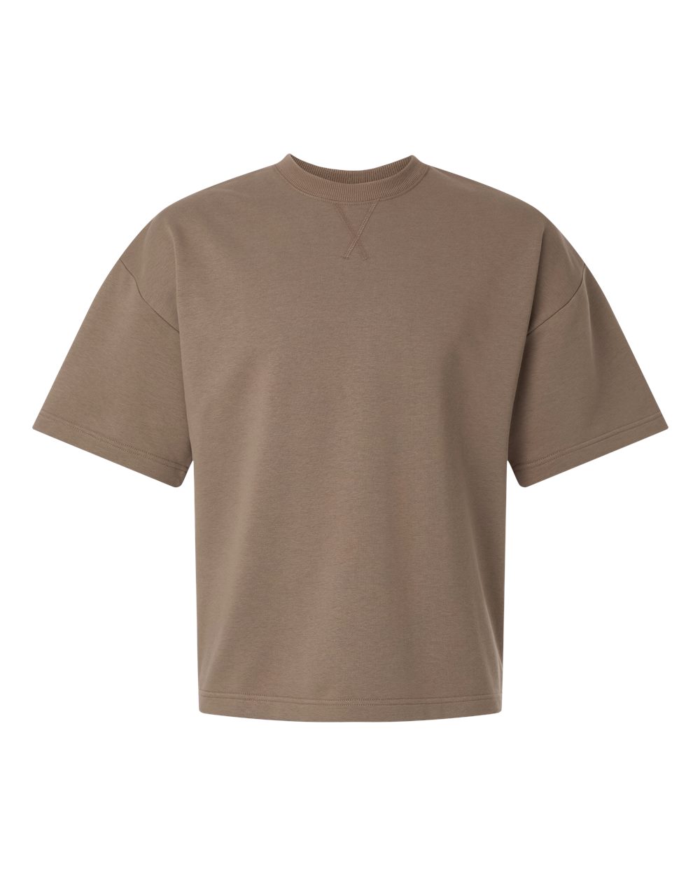 American Apparel FTEX00 Unisex French Terry Oversized Boxy Top in Savana