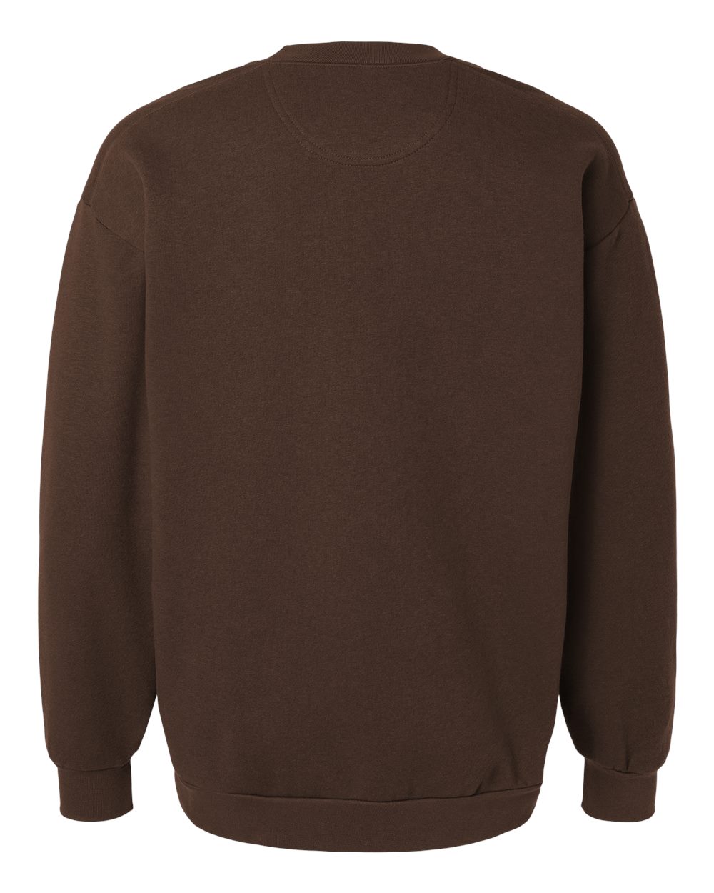 American Apparel RF496 Unisex ReFlex Fleece Crewneck Sweatshirt in Brown, back