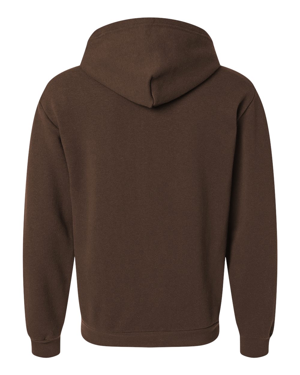 American Apparel RF497 Unisex ReFlex Fleece Full-Zip Hoodie Sweatshirt in Brown, back