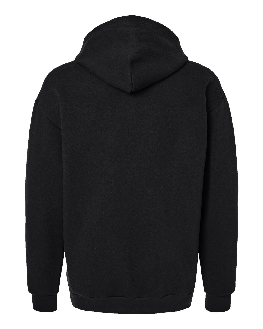 American Apparel RF498 Unisex ReFlex Fleece Hoodie Sweatshirt in Black, back