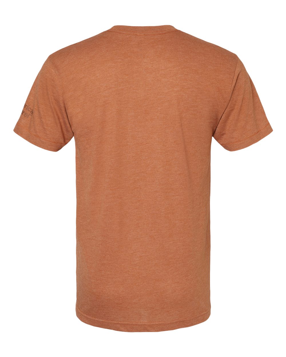 American Apparel TR401 Unisex Triblend Track Tee in Tri-Rust, back