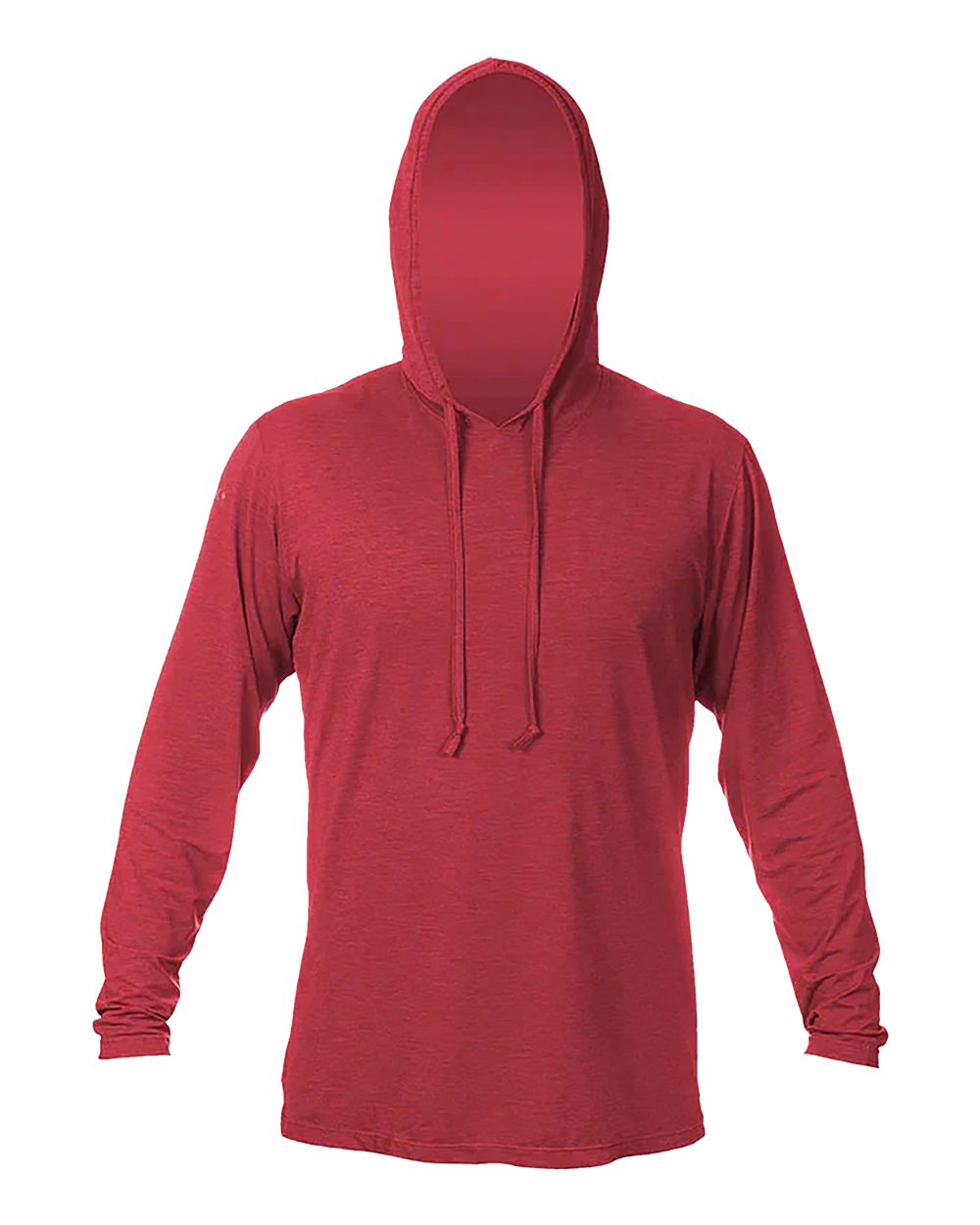 ANETIK MVLPRH8 Men's Low Pro Tech Hooded Long Sleeve T-Shirt in Pyro Heathered
