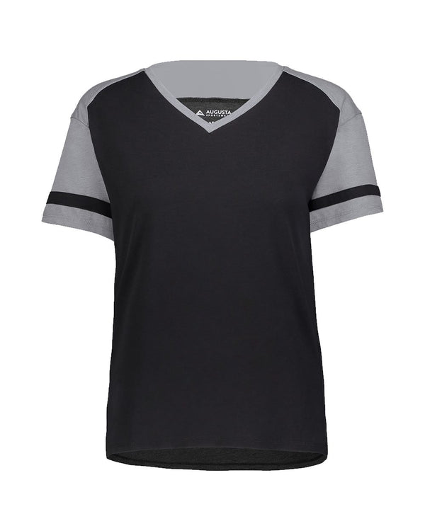 Augusta Sportswear 2914 Women's Triblend Fanatic 2.0 V-Neck T-Shirt