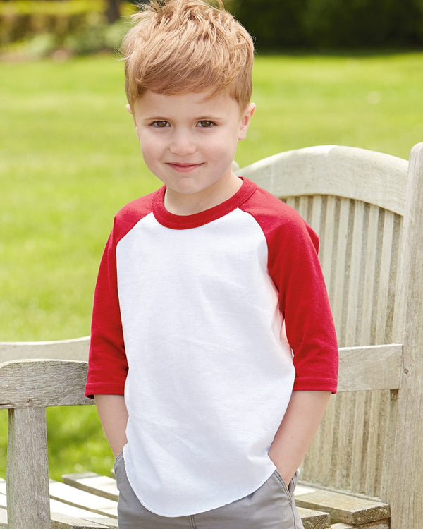 Augusta Sportswear 422 Toddler Three-Quarter Sleeve Baseball Jersey