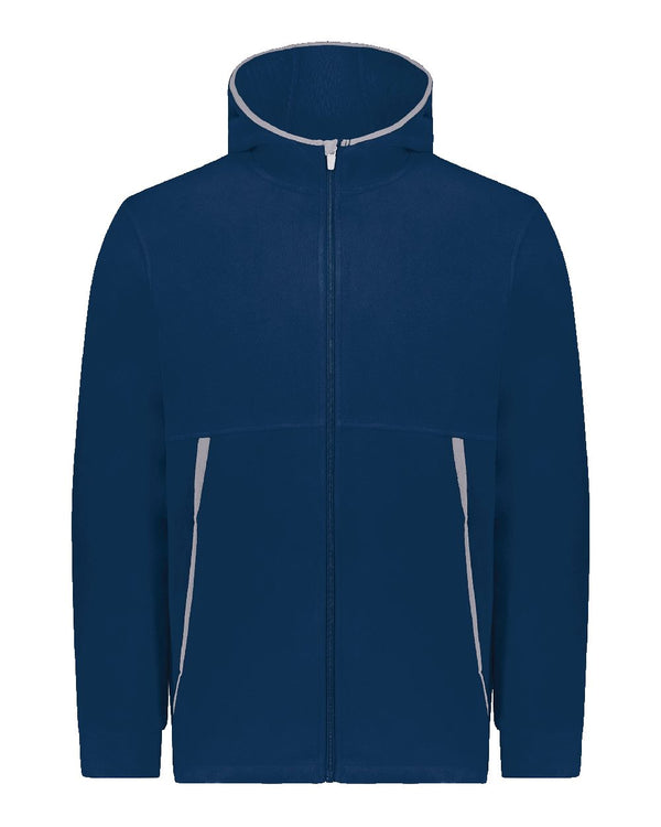 Augusta Sportswear 6859 Youth Eco Revive™ Polar Fleece Hooded Full-Zip Jacket