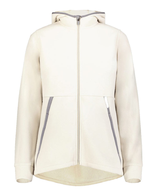 Augusta Sportswear 6860 Women's Eco Revive™ Polar Fleece Hooded Full-Zip Jacket