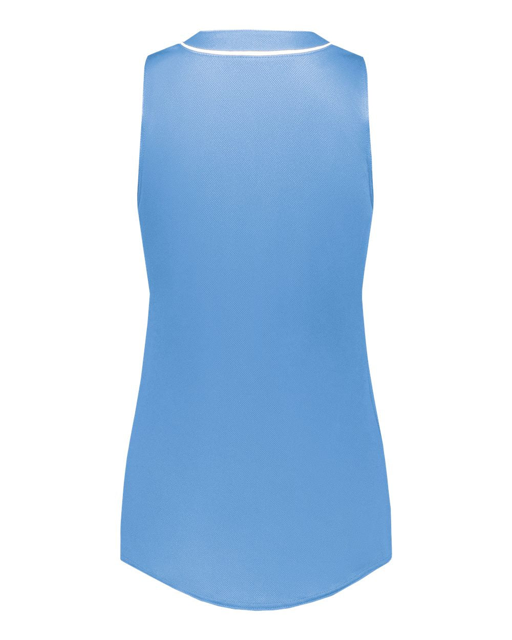 Augusta Sportswear 6914 Girls' Cutter Jersey in Columbia Blue/ White, back