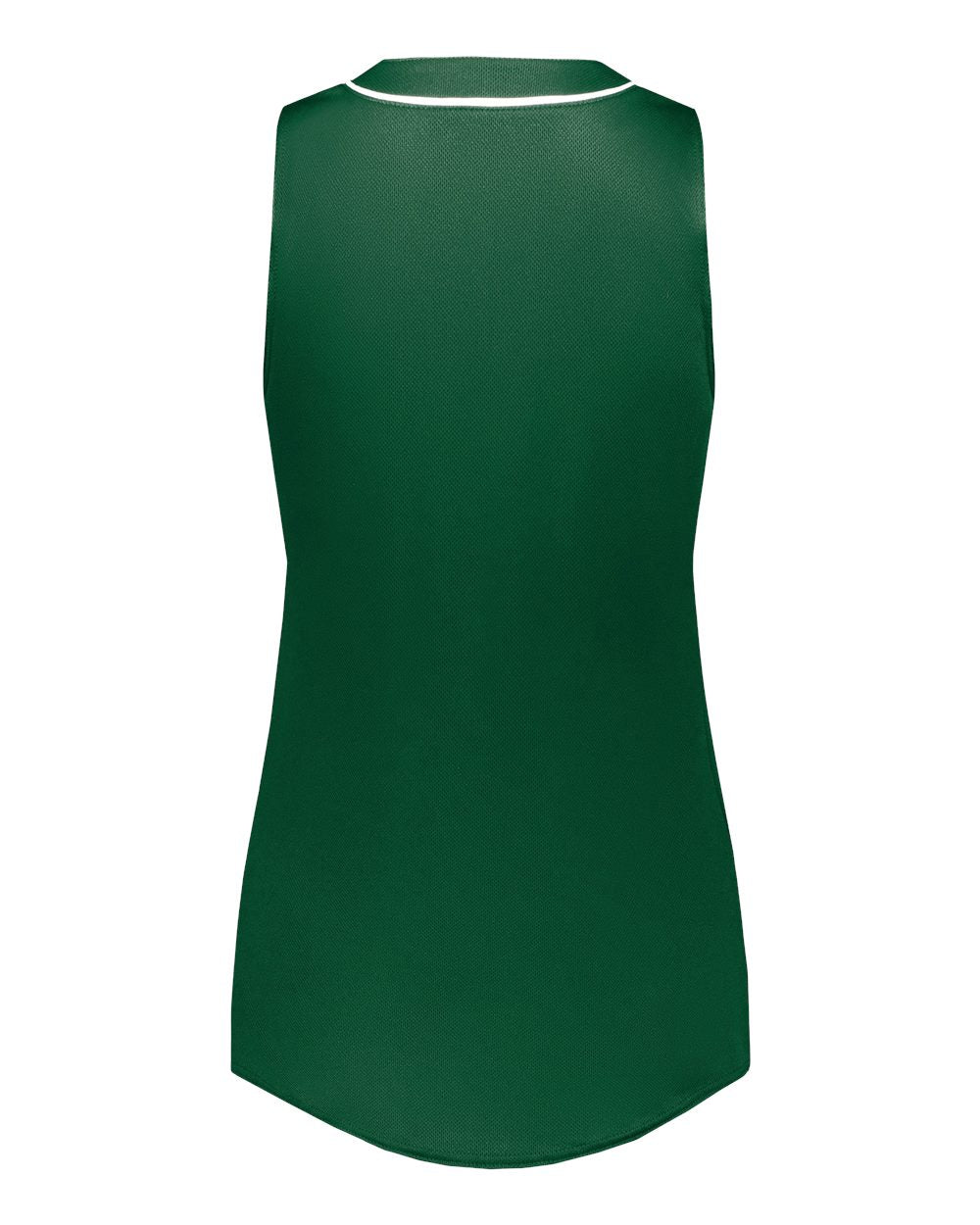 Augusta Sportswear 6914 Girls' Cutter Jersey in Dark Green/ White, back