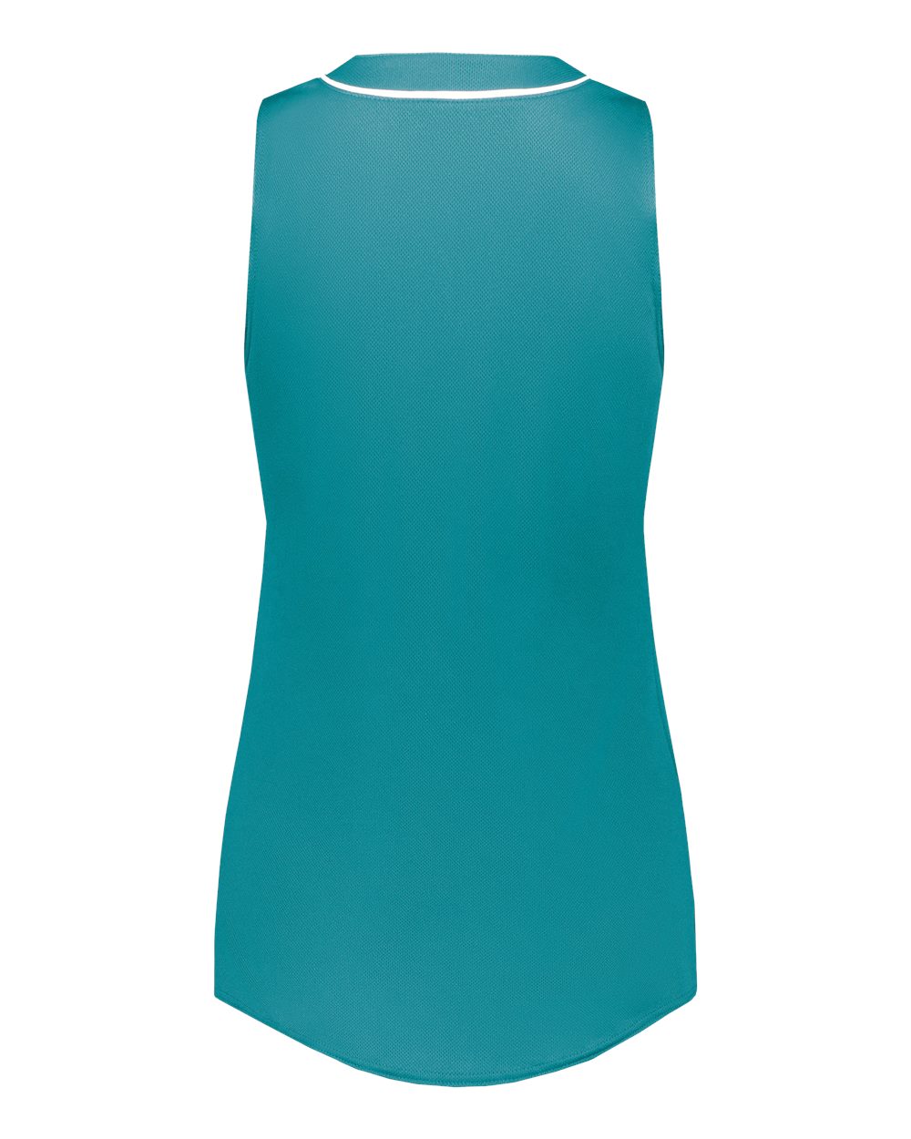 Augusta Sportswear 6914 Girls' Cutter Jersey in Teal/ White, back