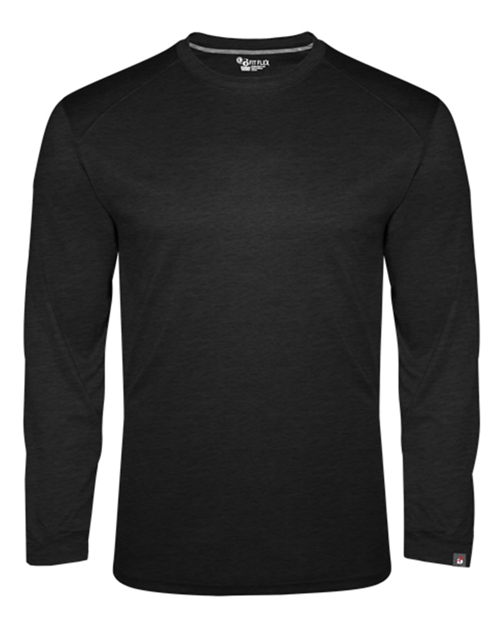 Badger 1001 Men's FitFlex Performance Long Sleeve T-Shirt in Black