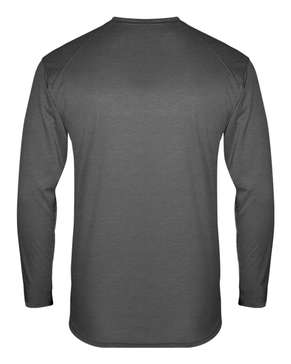 Badger 1001 Men's FitFlex Performance Long Sleeve T-Shirt in Charcoal, back