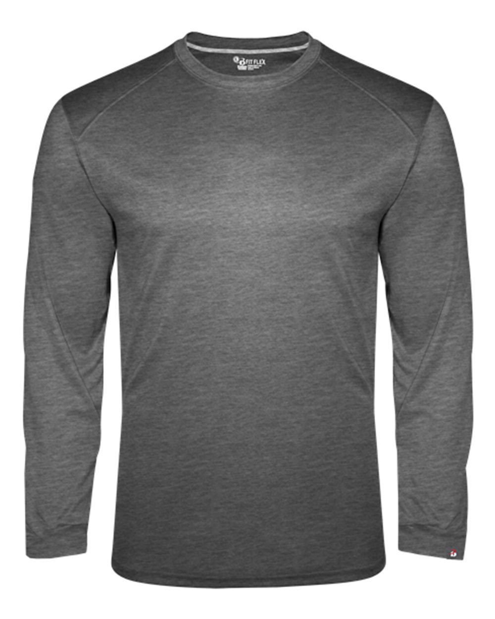 Badger 1001 Men's FitFlex Performance Long Sleeve T-Shirt in Charcoal