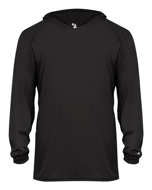 Badger 2105 Youth B-Core Hooded Long Sleeve T-Shirt