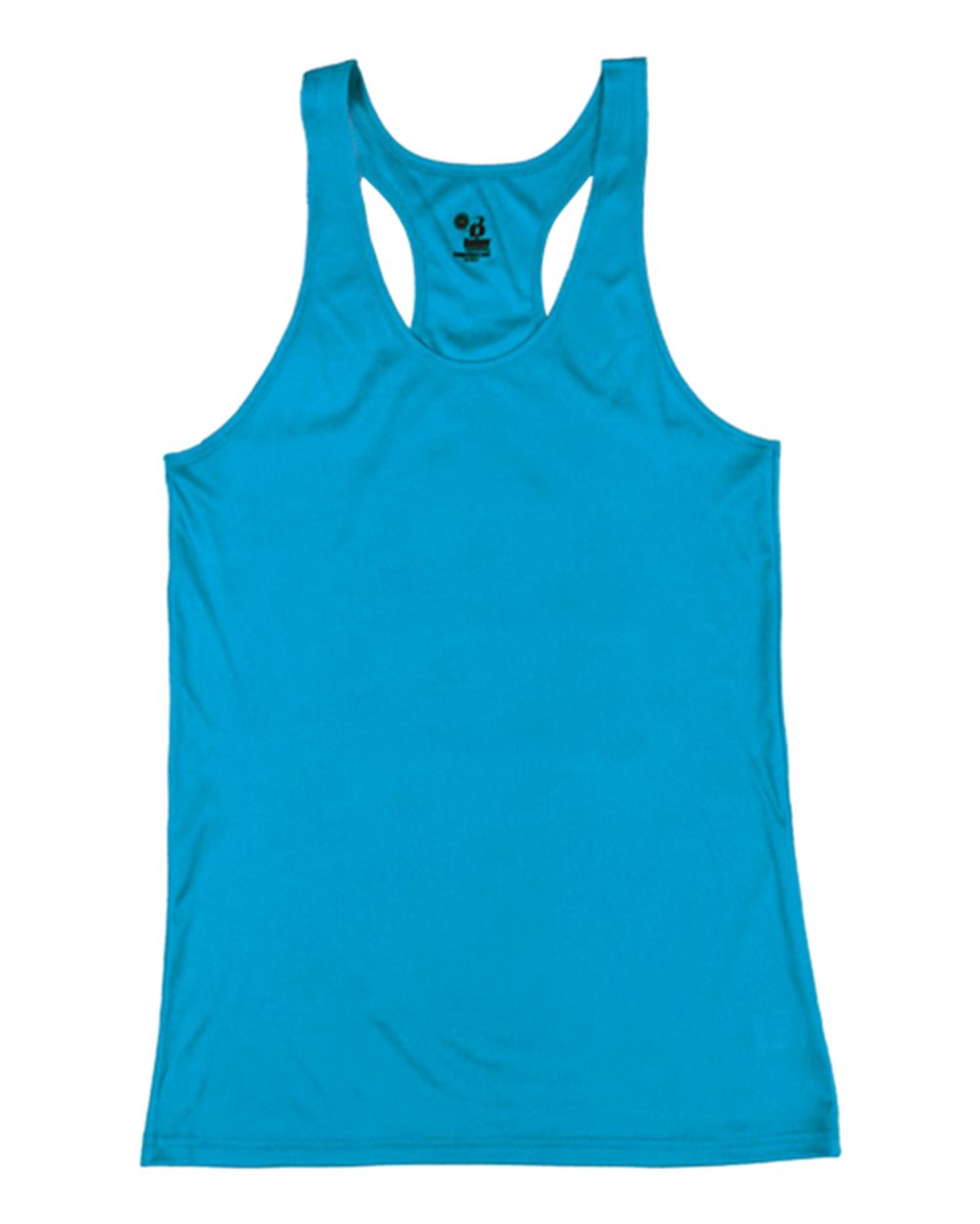 Badger 2166 Girls’ B-Core Racerback Tank Top in Electric Blue