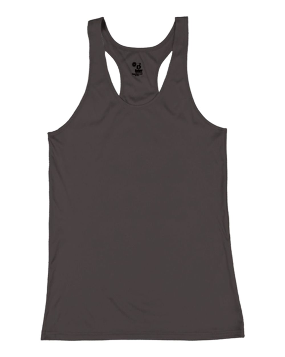 Badger 2166 Girls’ B-Core Racerback Tank Top in Graphite