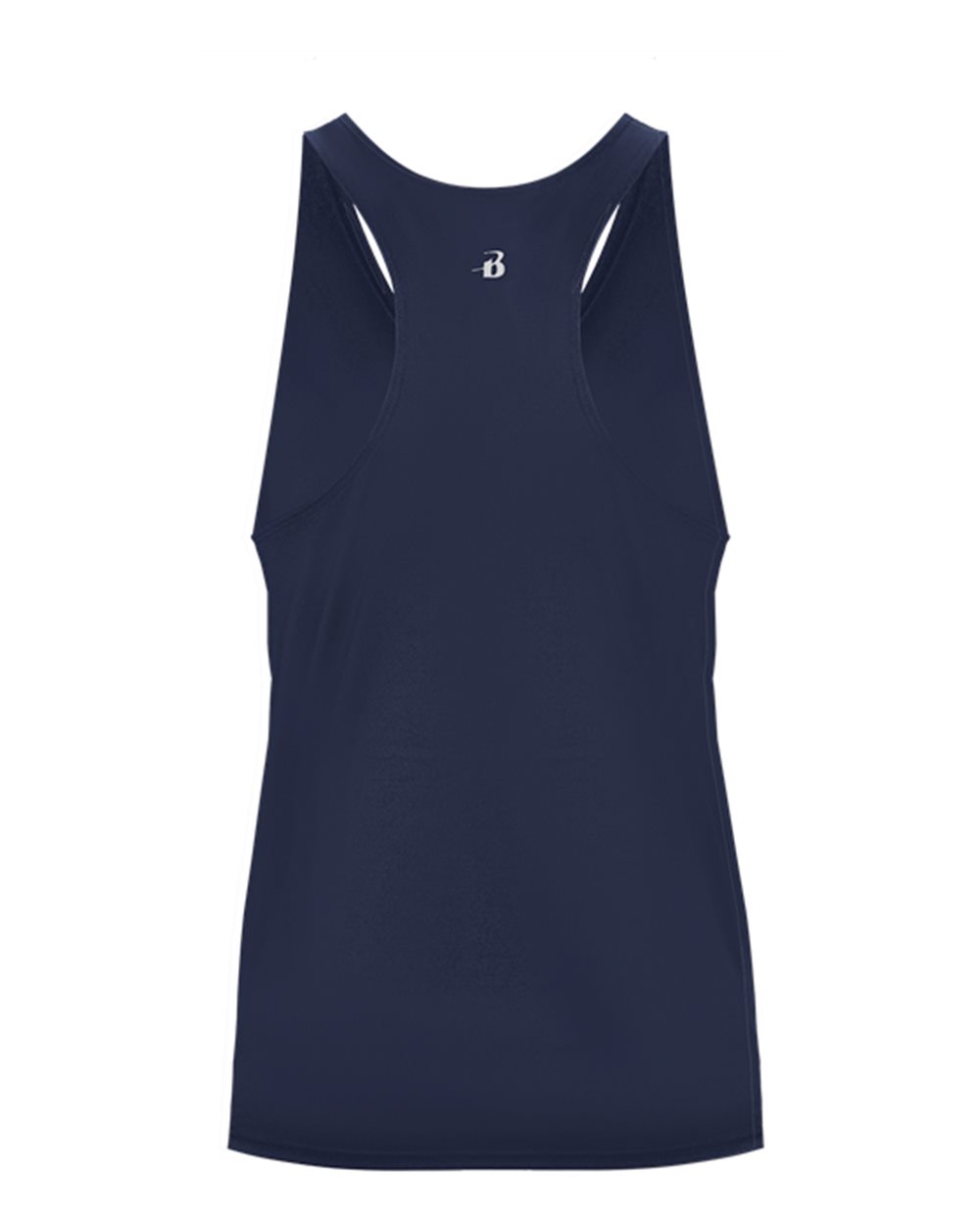 Badger 2166 Girls’ B-Core Racerback Tank Top in Navy, back