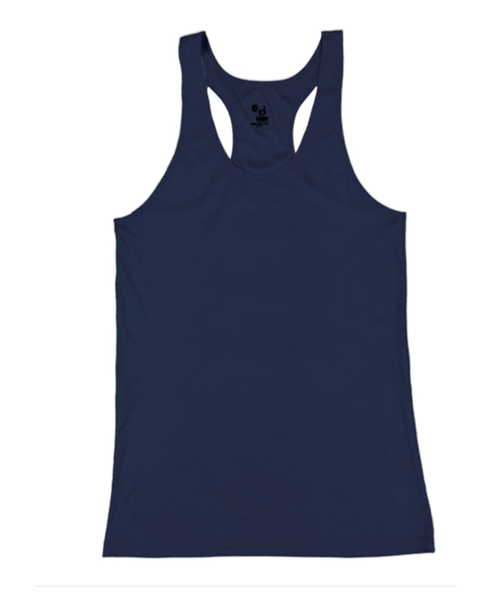 Badger 2166 Girls’ B-Core Racerback Tank Top in Navy