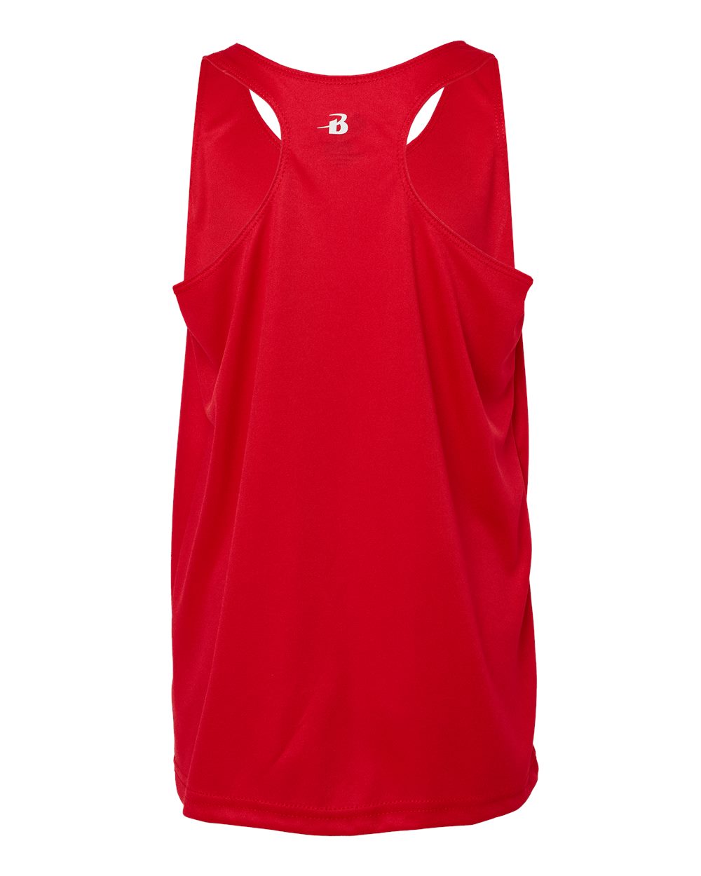 Badger 2166 Girls’ B-Core Racerback Tank Top in Red, back